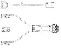 成人用ＥＣＧ　ケーブル　（ＩＶ）セット－ＵＳ用